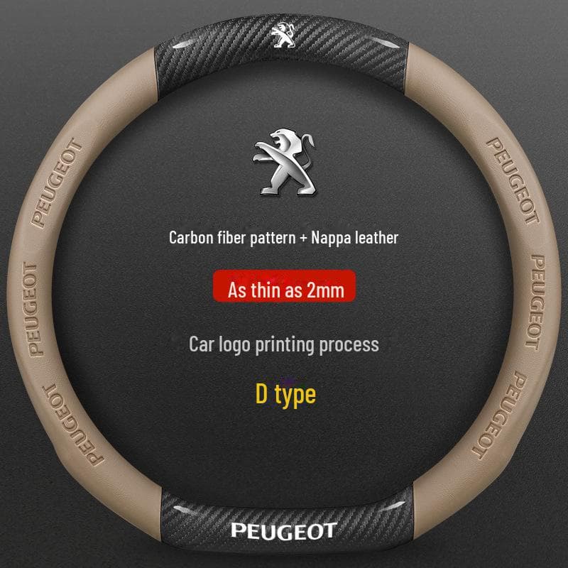 Peugeot Steering Wheel Cover for 206, 207, 301, 307, 308, 408, 508L - All Seasons 38 cm