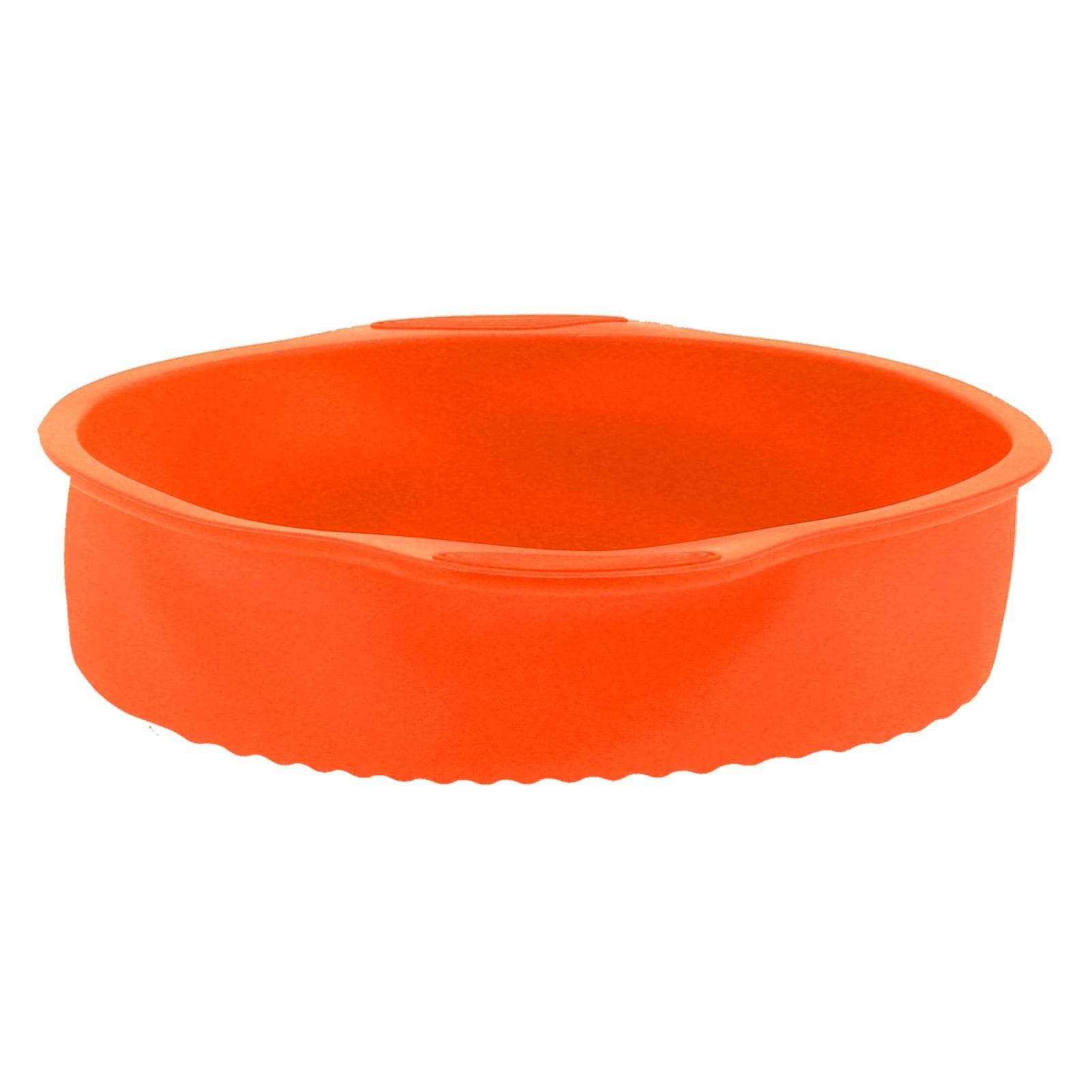 9in Round Silicone Cake Mold Pan NoStick Bread Baking Pan for Home Kitchen Bakery(Orange ) orange