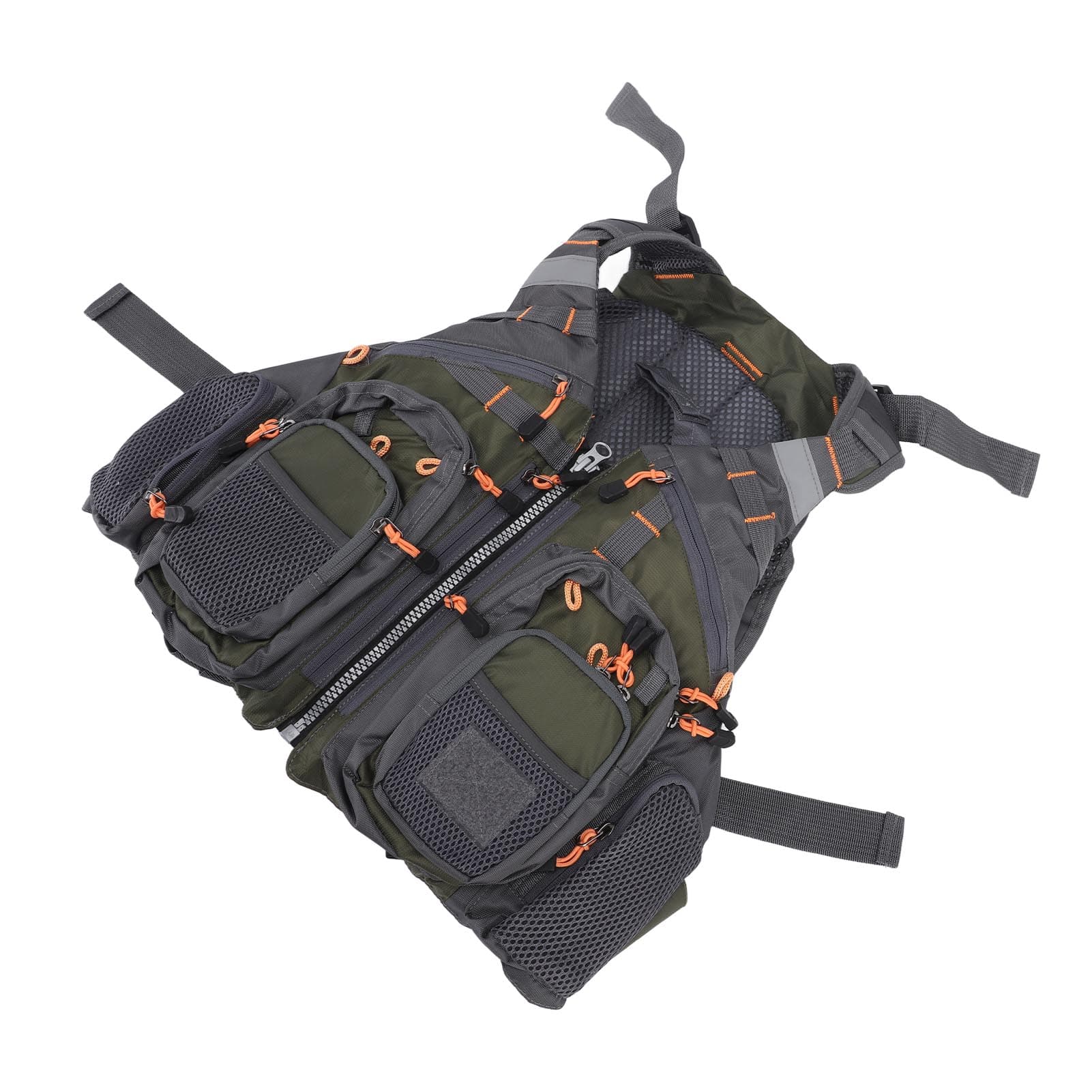 Strap Fishing Vest Adjustable for Men Women for Fly Bass Fishing Outdoor Activities Multiple