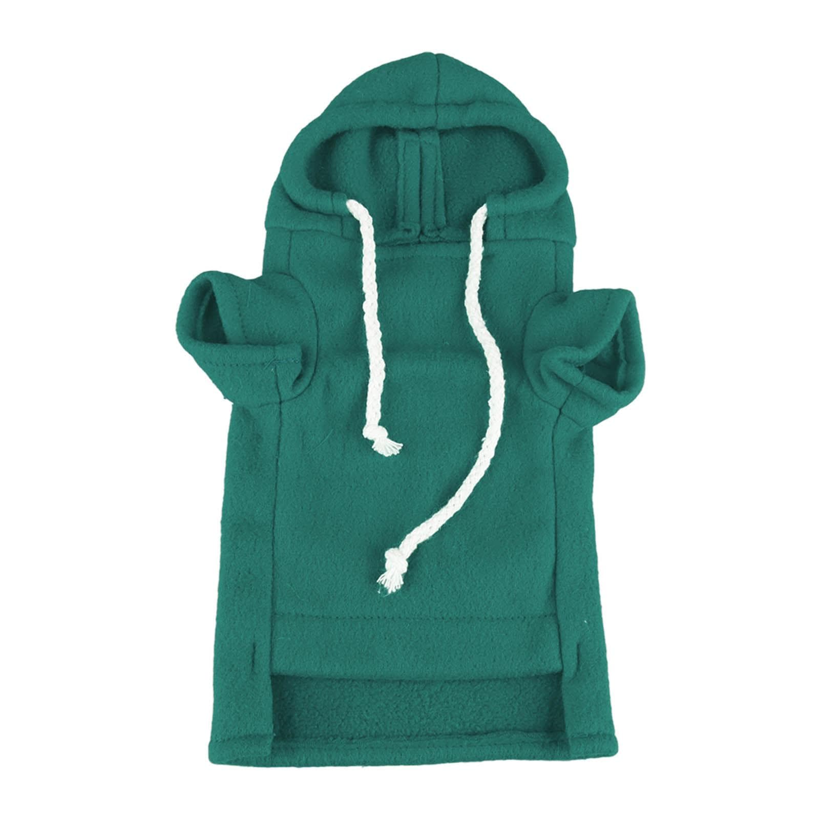 Pet Ferret Sweatshirt Warm Soft Skin Friendly Cute Small Animal Hoodie for Daily Party M Green Green