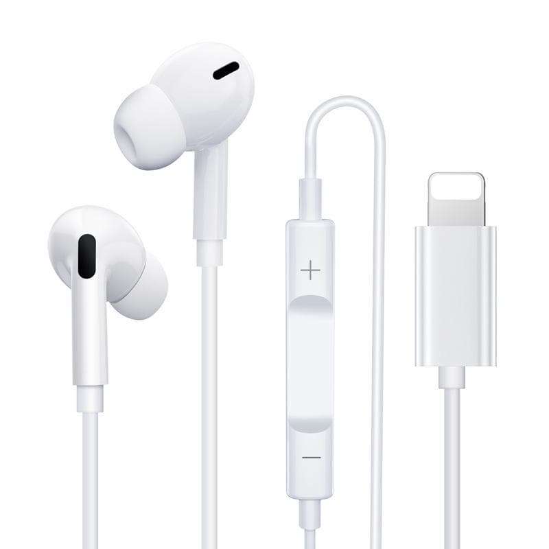 wired headphone type c connector in-ear Compatible For Iphone sport earhpone white