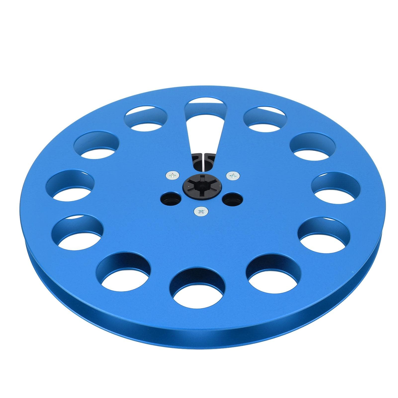 14 7 Inch Empty Tape Reel 11 Holes Universal Open Reel Sound Tape Empty Reel Aluminum Alloy Take blue