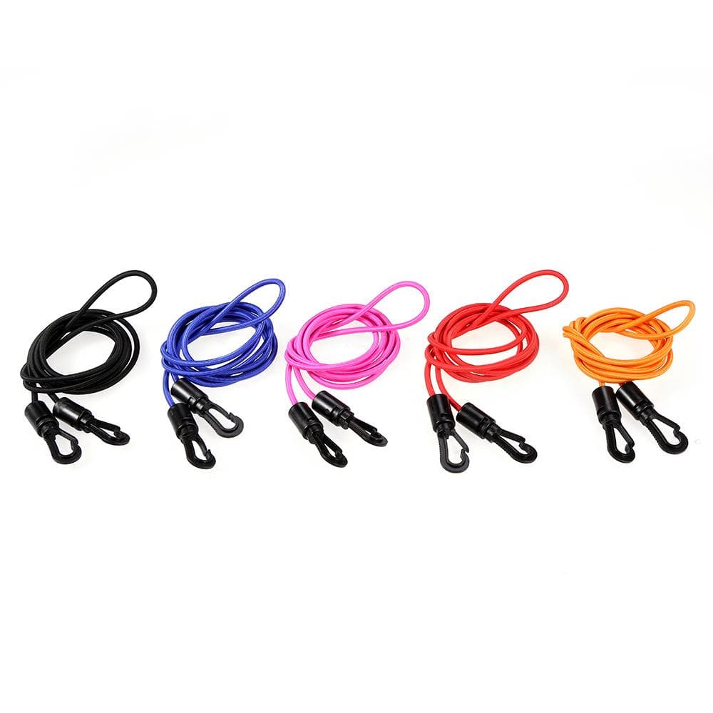 1.5M 4MM Kayak Canoe Elastic Bungee Cord Shock Cord Hook Tie Down Rope black