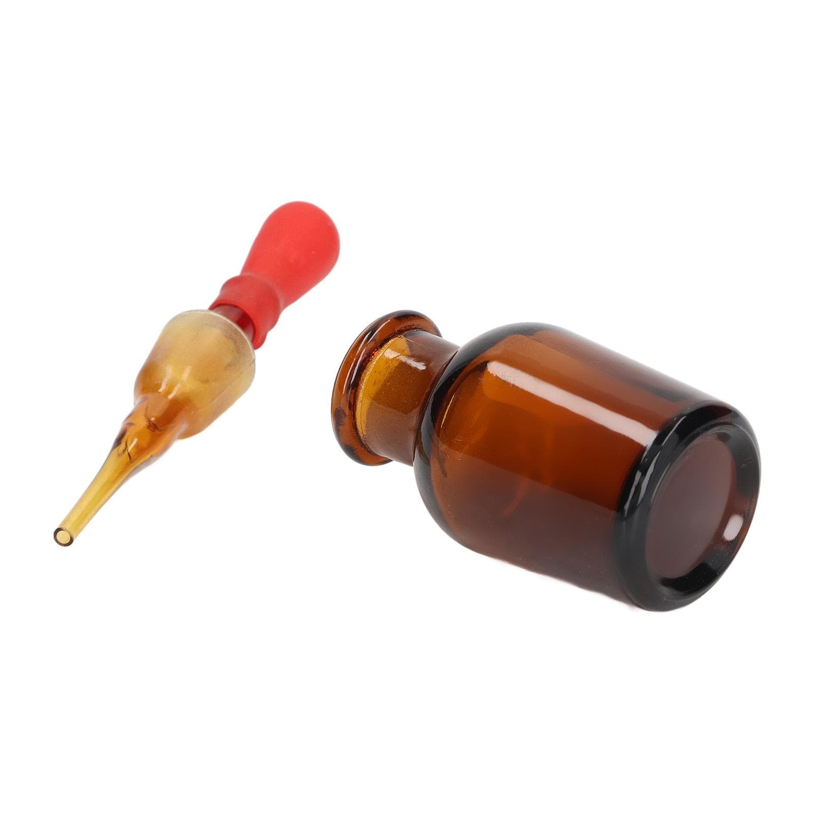 10Pcs Dropper Bottle 30ml Capacity Rubber Top Tool Set Kit for Laboratory Experiment