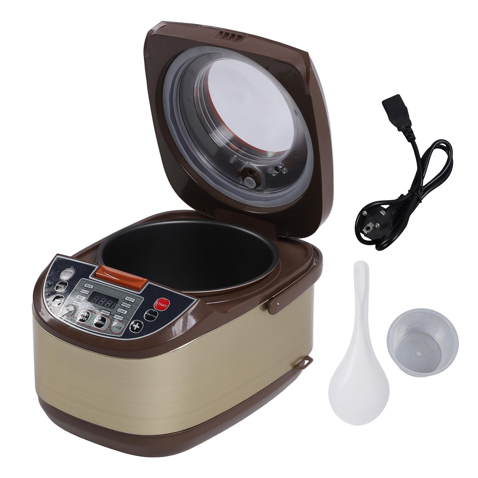 900W Electric Pressure Cooker 5L Multifunctional Large Capacity Rice Cooker Slow Cooker Rice Warmer L