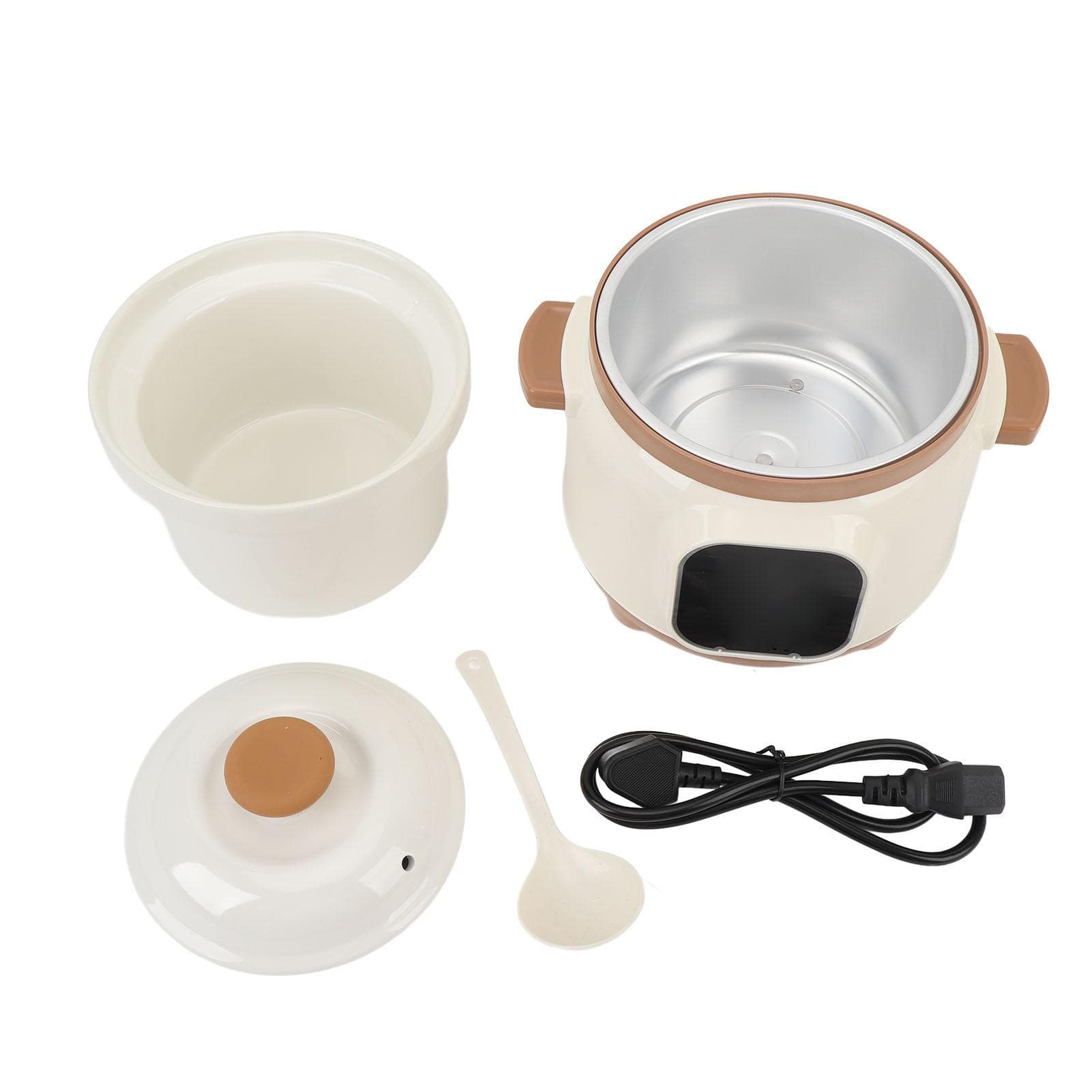 1.8L Electric Ceramic Stew Pot Full Automatic 24H Reservation 235W Multipurpose Stewing Cooker for L