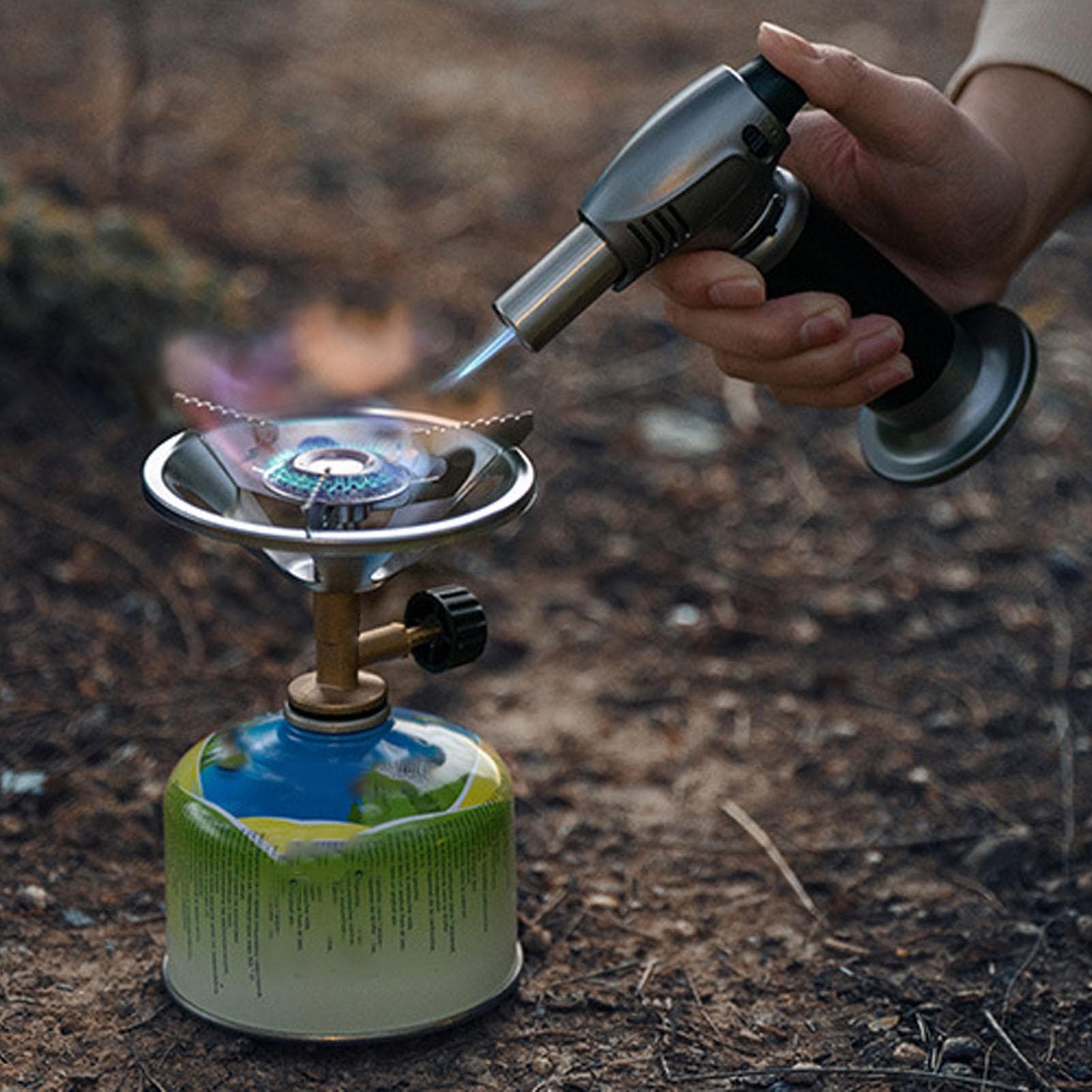 1350W Camping Stove Strong Support Portable High Bearing Capacity Lightweight Outdoor Gas Stove for