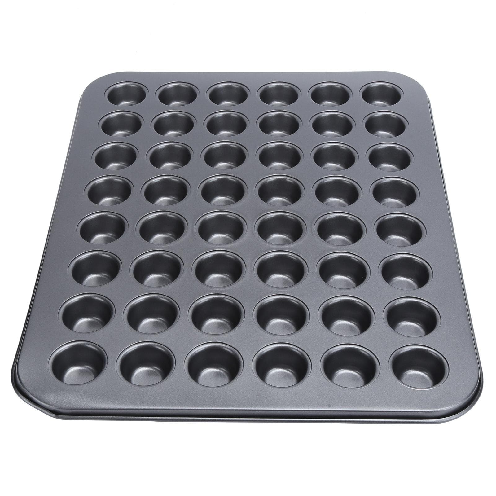 48 Cup Mini Muffin Pan, Small Cupcake Pan Premium Nonstick Muffin Tin For Baking Cheesecake Dishwasher Safe And Heavy Duty, Carbon Steel