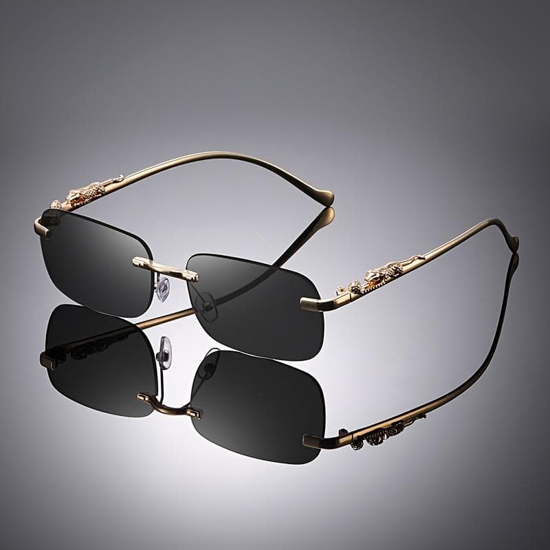 1 Piece Retro Frameless Square Glasses Fashionable Unisex for Photography Props and Birthday Gifts