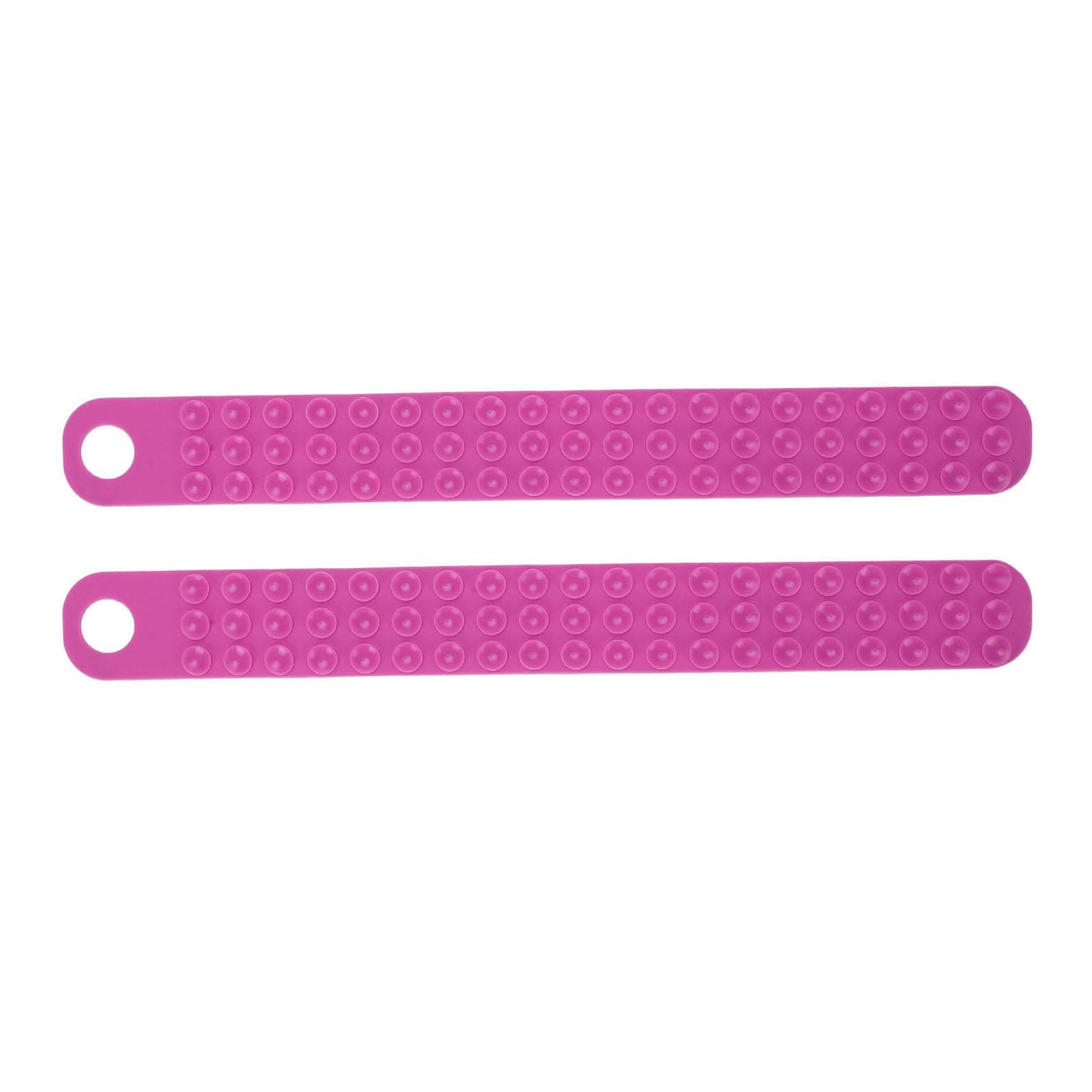 2PCS Silicone Thaw Belt Easy to Hang Fast Defrosting Fixator Belt for Frozen Meat Steak Fish Pink pink