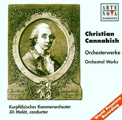 CD CHRISTIAN CANNABICH, JIŘÍ MALÁT; KU - Symphonies D-Dur & G-Dur 74321613372 Arte Nova Class 1998 Europe Classical Used