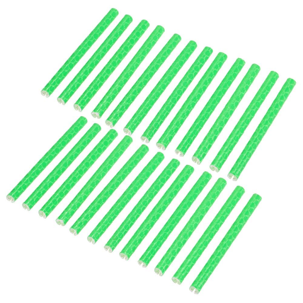 12/24PCS Bicycle Bike Wheel Spokes Reflective Sticks Tube Safe Clip Decoration Light 75mm 24PCS