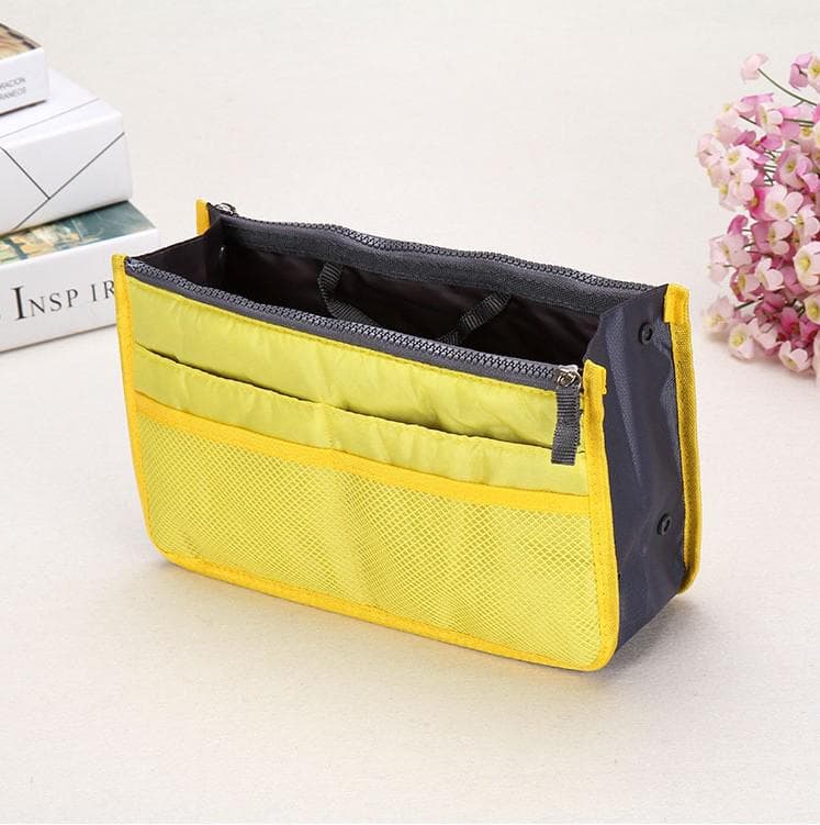 Cosmetic Bag Makeup Bag Travel Organizer Portable Beauty Pouch Functional Toiletry Makeup Organizers yellow