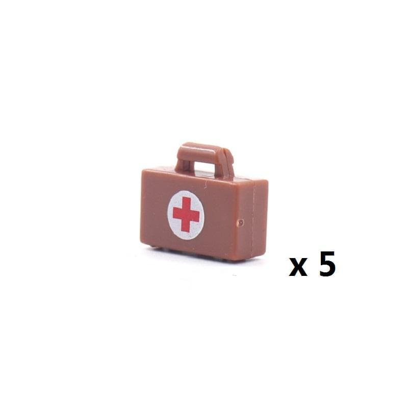 Modern Suitcase Medical Box First Aid Kit Soldier Army MOC Military Minifigures Building Block Brick Children Toy