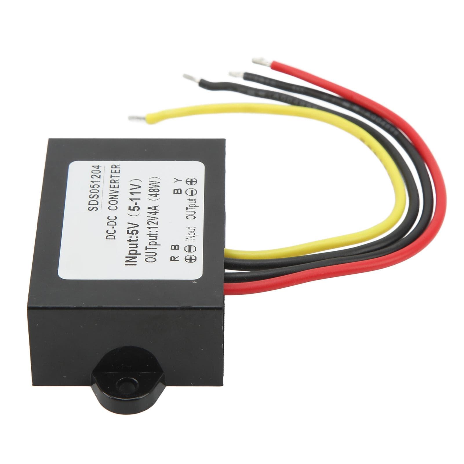 DC DC 5V 5?11V to 12V 4A Waterproof Boost Converter Overvoltage Protection DC Voltage Regulator