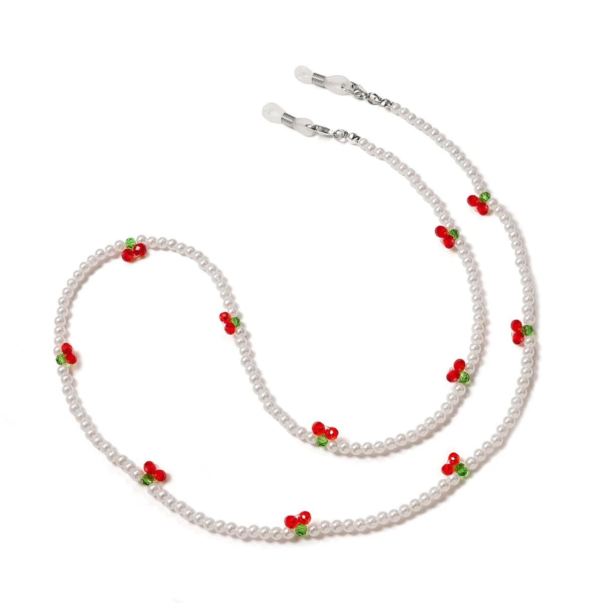 Fashion Crystal Glasses Chains for Women Black Beads Eyeglass Necklace Metal Sunglasses Lanyard Stylish Accessory