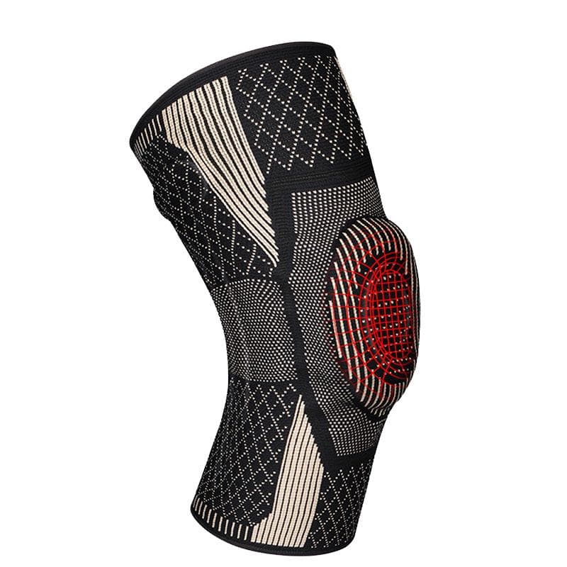 1/2Pcs Knee Brace Compression Sleeve Support for Arthritis Pain Relief - Knee Sleeves Pads with Side Stabilizers Knee Braces M