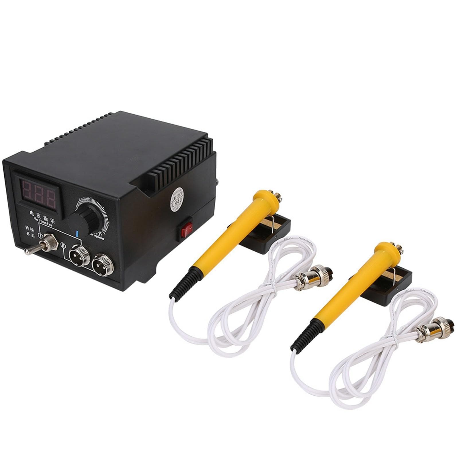 LH40-SF802 Digital Display Dual Interface Pyrography Machine Heating Solder Wooden Craft ToolUK UK Plug
