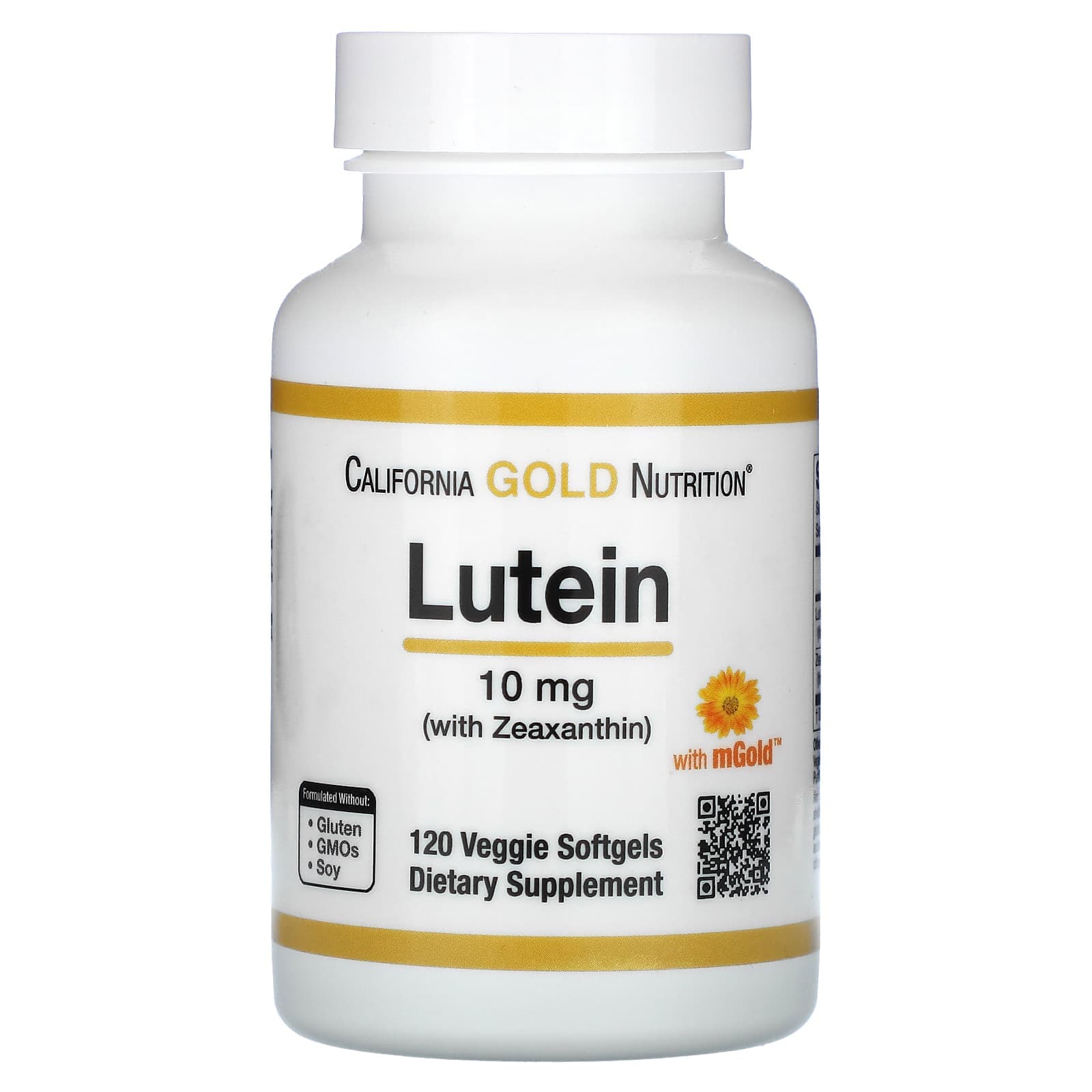 California Gold Nutrition, Lutein and Zeaxanthin, 10 mg, 120 Veggie Softgels