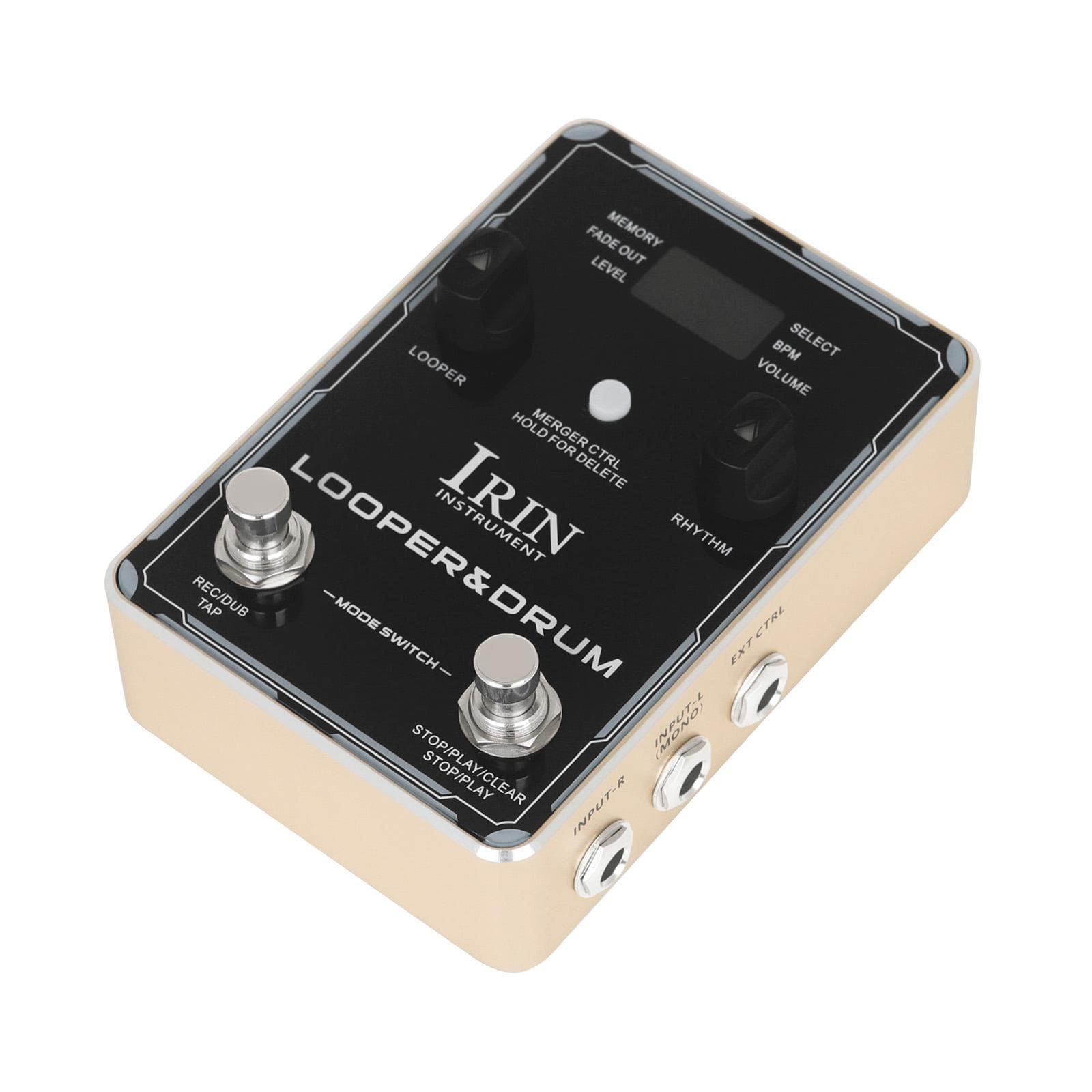 IRIN Looper Pedal Drum Machine Guitar Effect Pedals 44.1kHz/24bit 160 Minutes Recording Time 100 rose gold