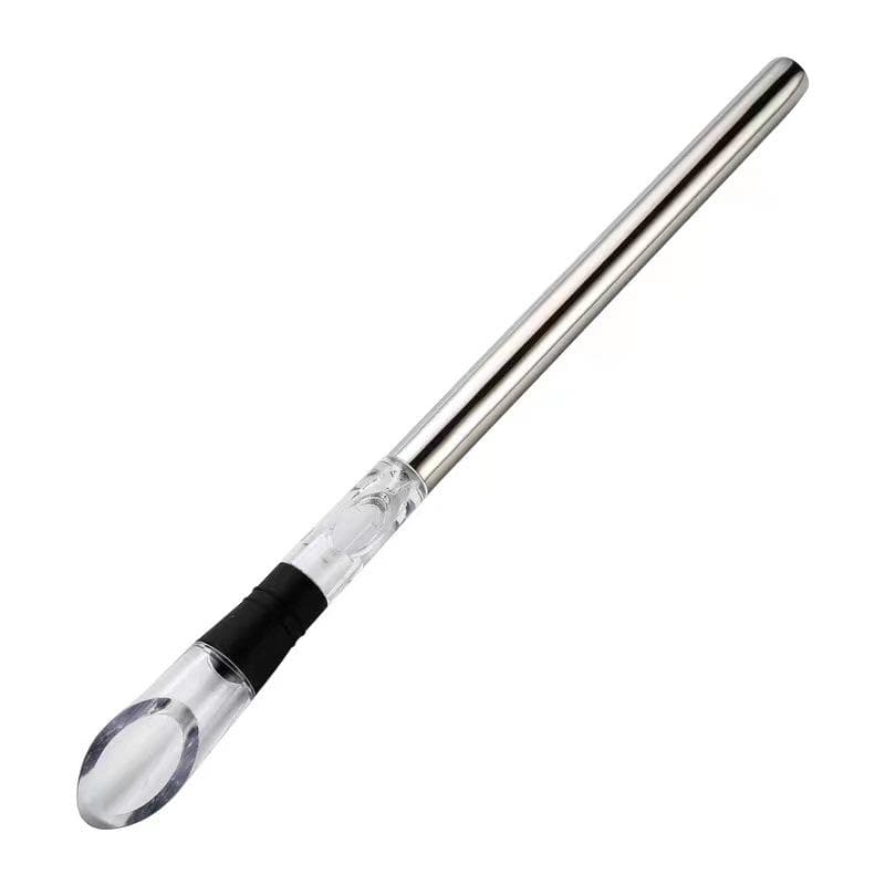 Ice Wine Chiller Stick With Wine Pourer Stainless Steel Cooling Stick Cooler Beer Juice Beverage Frozen Stick Bar Party Tool 1pc