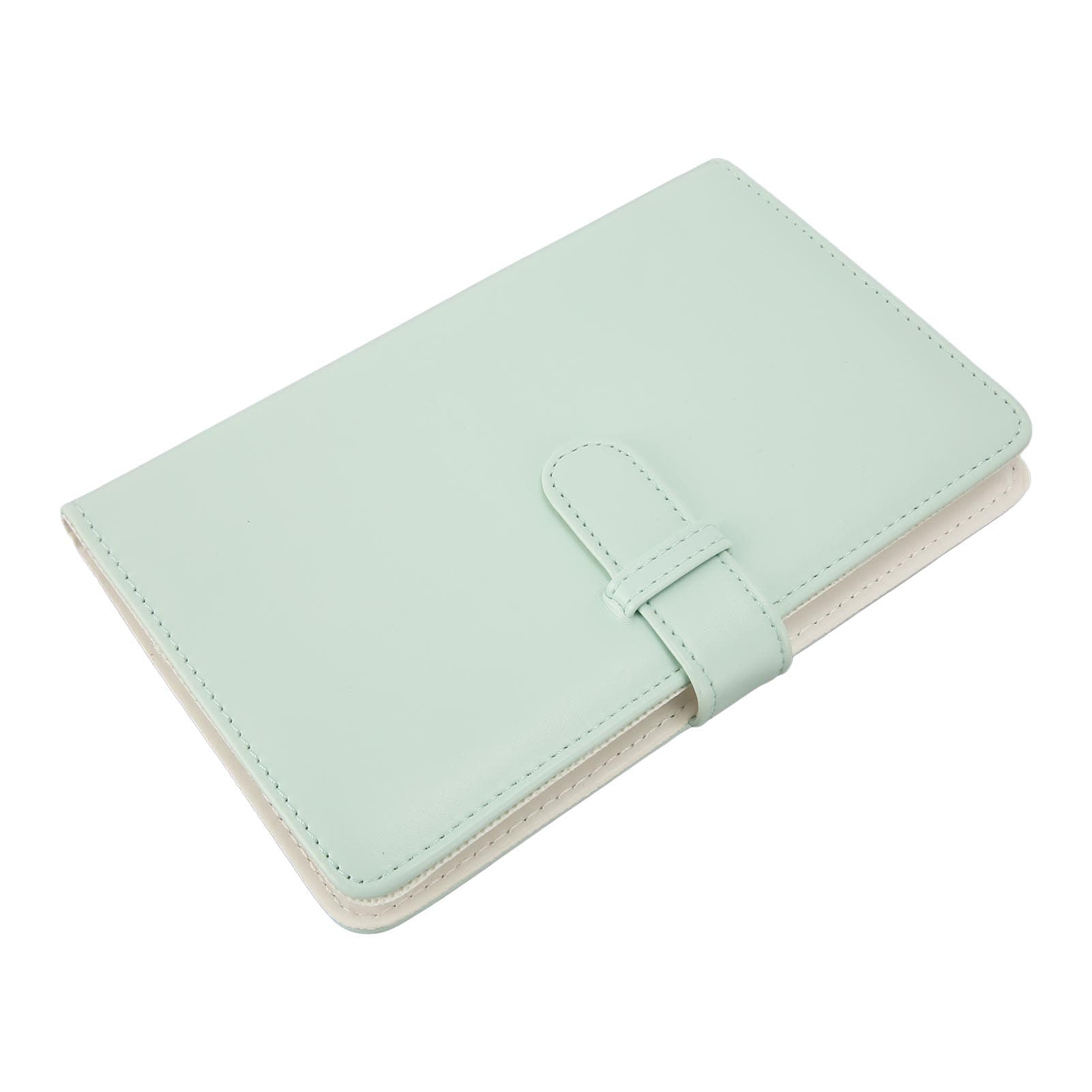 96 Pockets Photo Album Large Capacity PU Leather Cover Snap Design Small Photo Album for Fujifilm