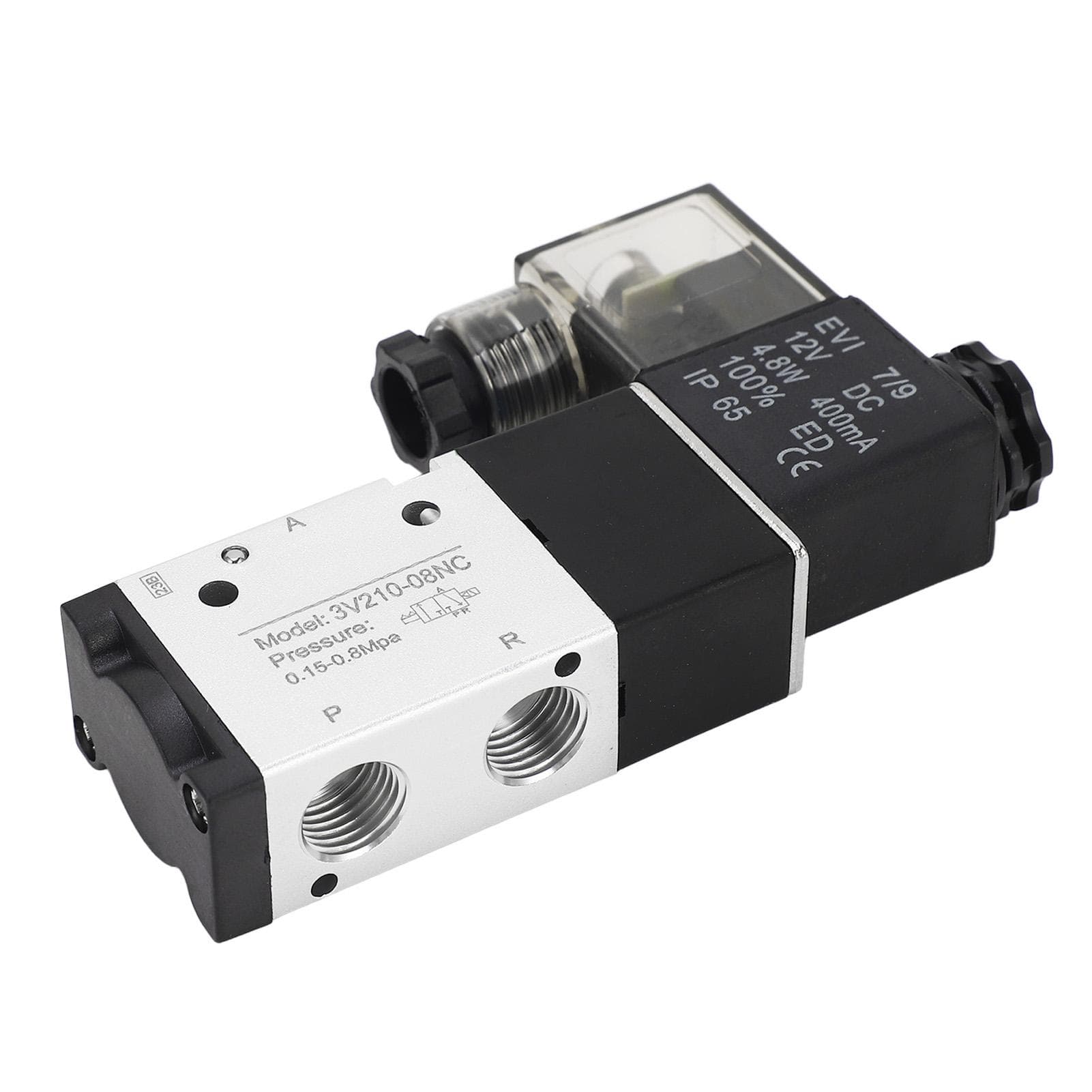 14in NPT Pneumatic Solenoid Valve 2 Position 3 Way IP65 Air Powered Solenoid Valve DC12V