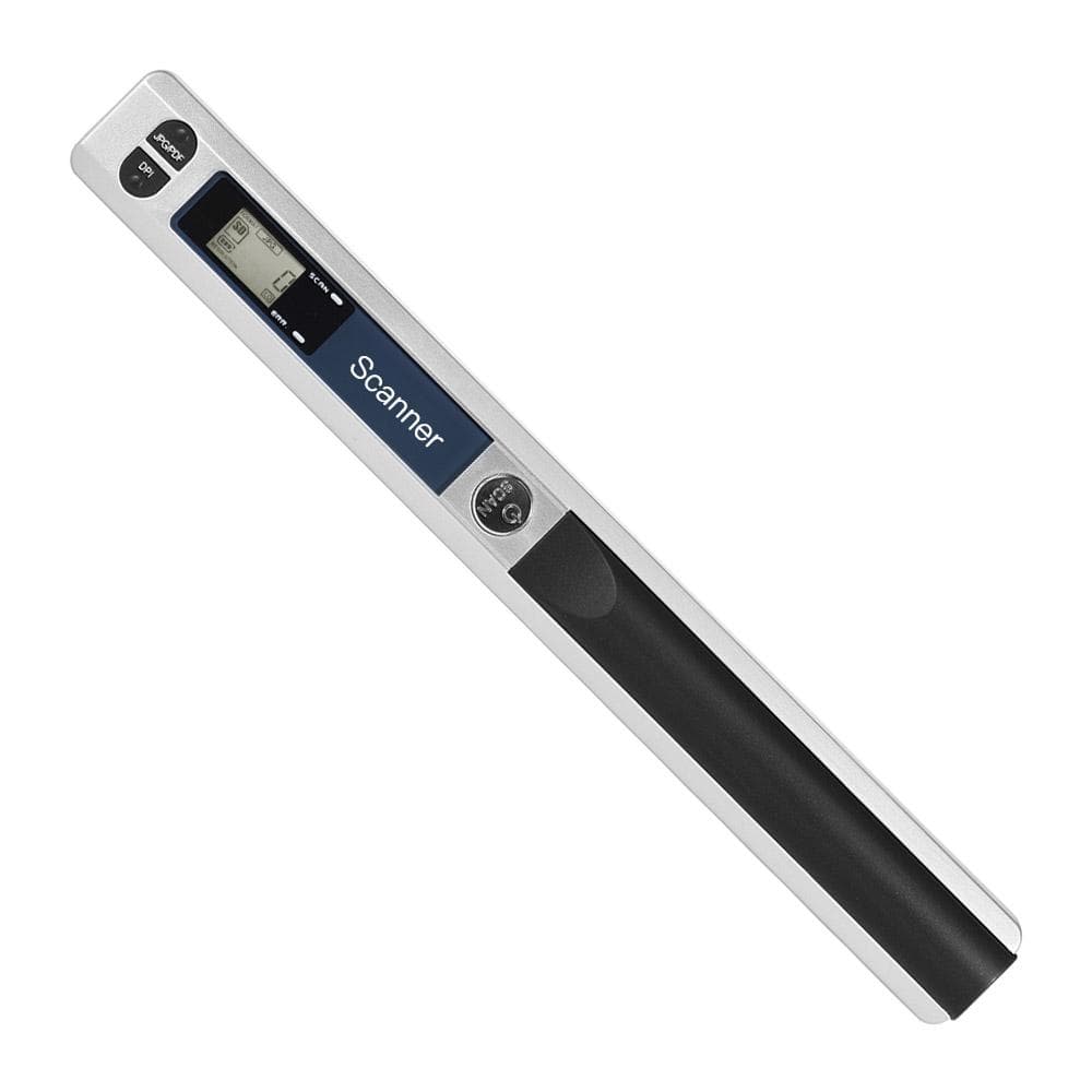 Portable Handheld Wand Wireless Scanner A4 Size 900DPI JPGPDF Formate LCD Display with Protecting silver