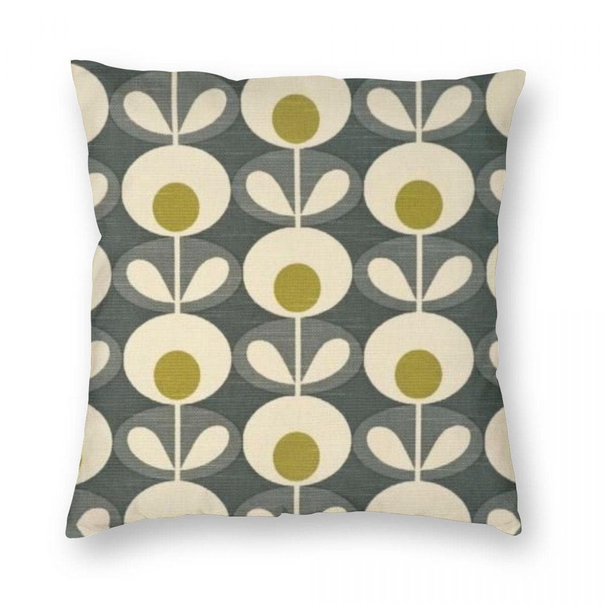 Orla Kiely- Abstract Flowers Design Square Pillowcase Polyester Linen Velvet Pattern Zip Decor Room Cushion Cover Wholesale 50x50cm Linen