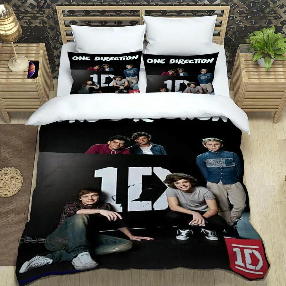 O-ONE Music Band Direction Bedding Set Single Twin Full Queen King Size Bed Set Adult Kid Bedroom Duvet cover Set Home Textile EU Double 200x200cm