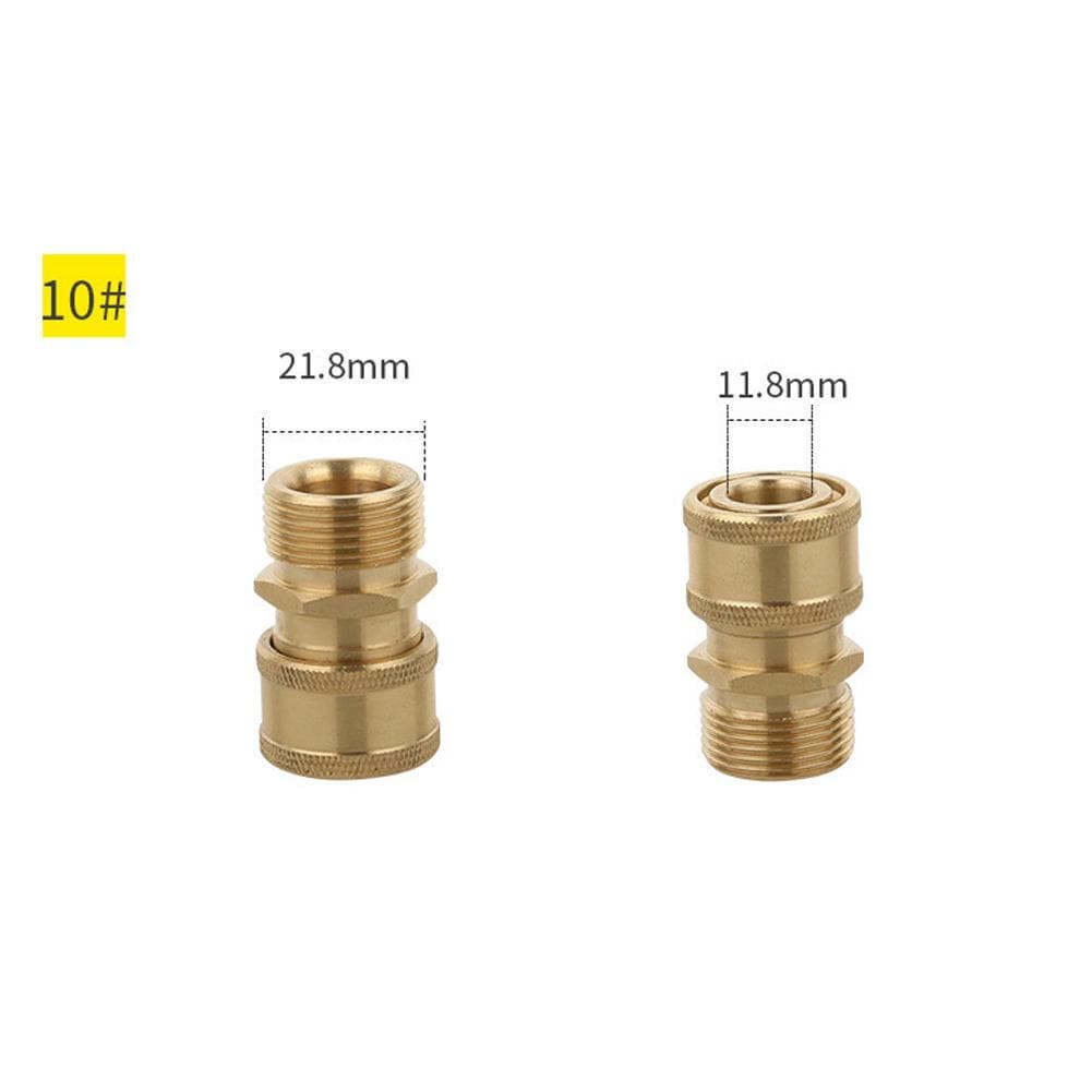 1/4  Quick Connect Coupler Adapter-Car Clean Washing Pressure Washer Connector 1#~19# 10