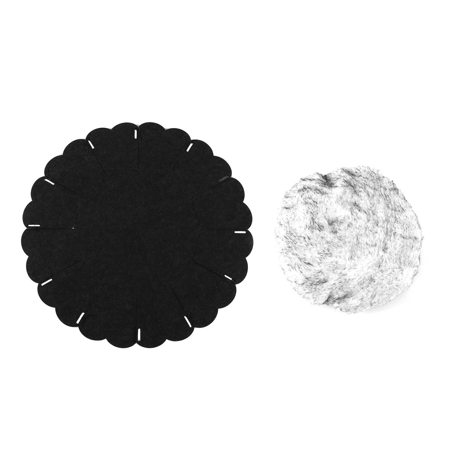 Pet Bed Round and Comfortable Warming Indoor Sleeping Bed for Cats and Small Dogs
