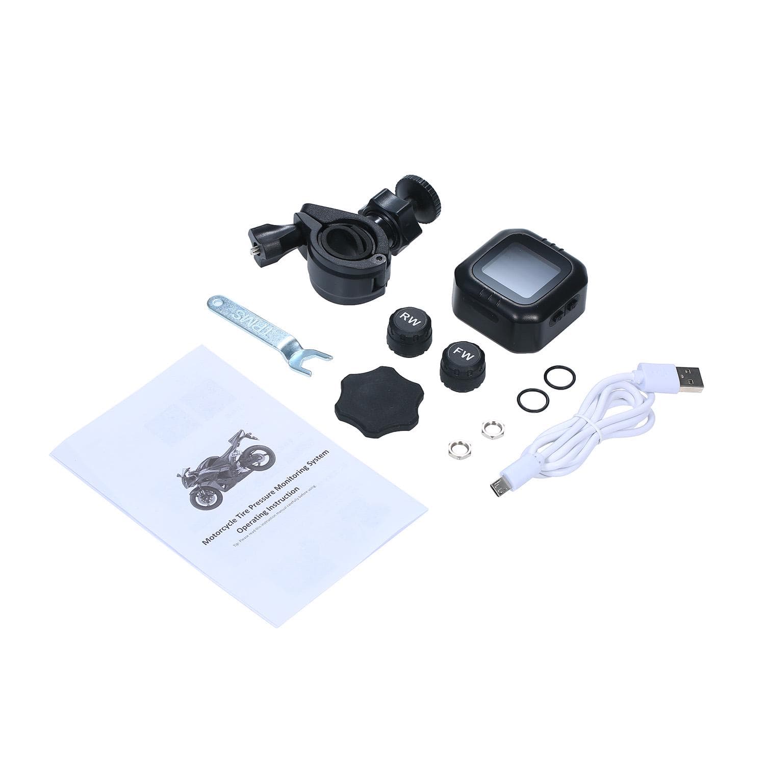 Motorcycle Tire Pressure Monitoring System Wireless Motorcycle Tires Motor Auto Tyre Alarm System Waterproof