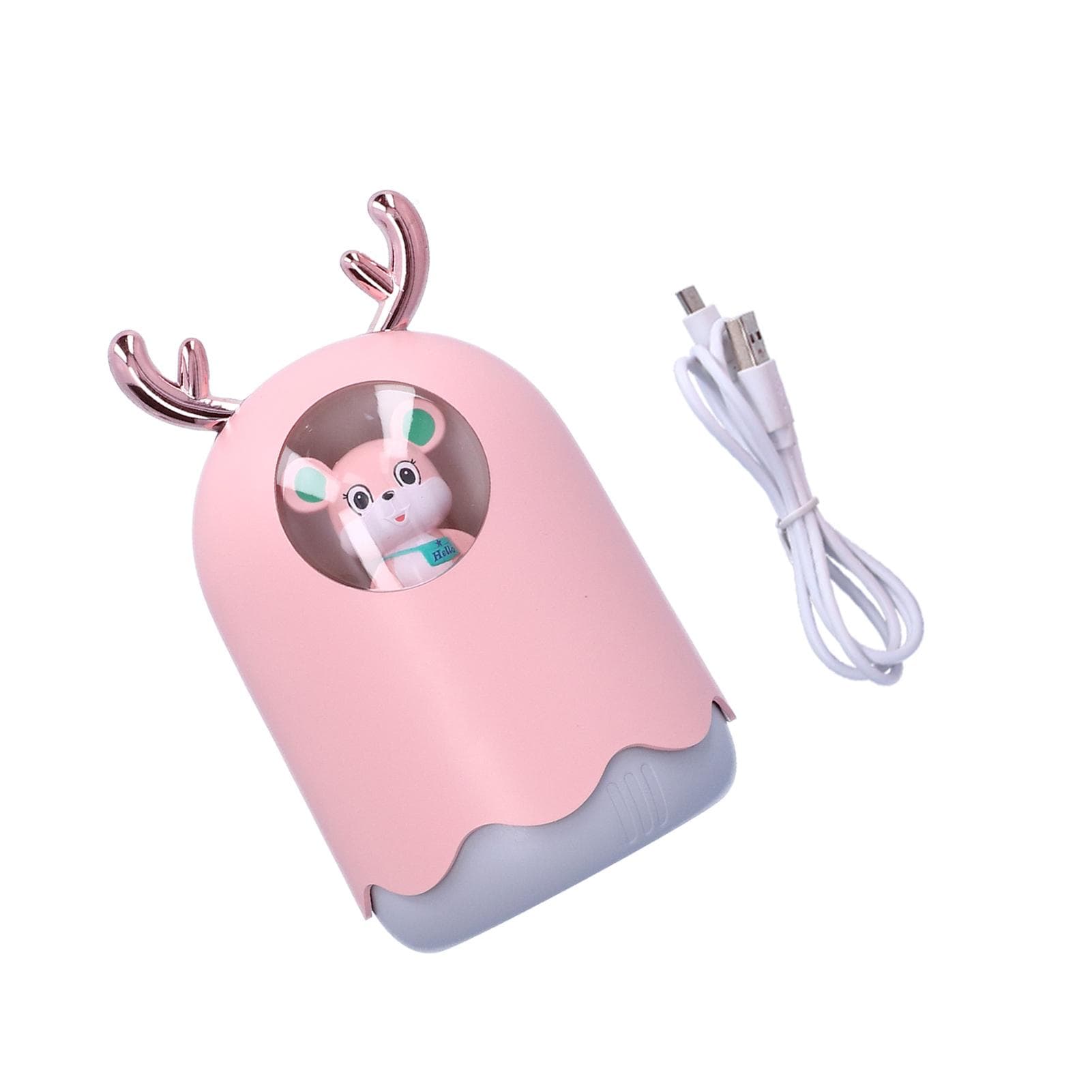USB Home Desktop Air Humidifier Desktop Humidifier Aroma Diffuser with Night LightPink pink