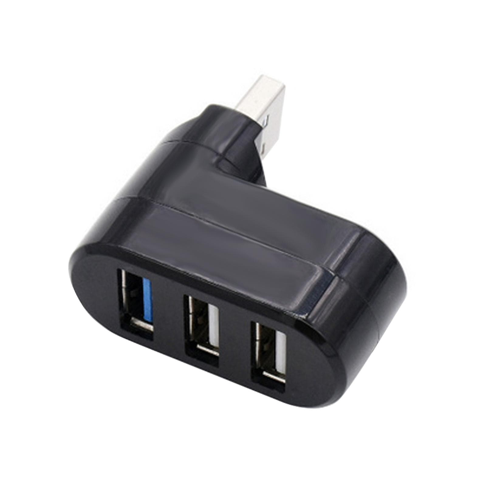 3 in 1 USB Hubs Adapter Dual USB 3.0 TV output Port black