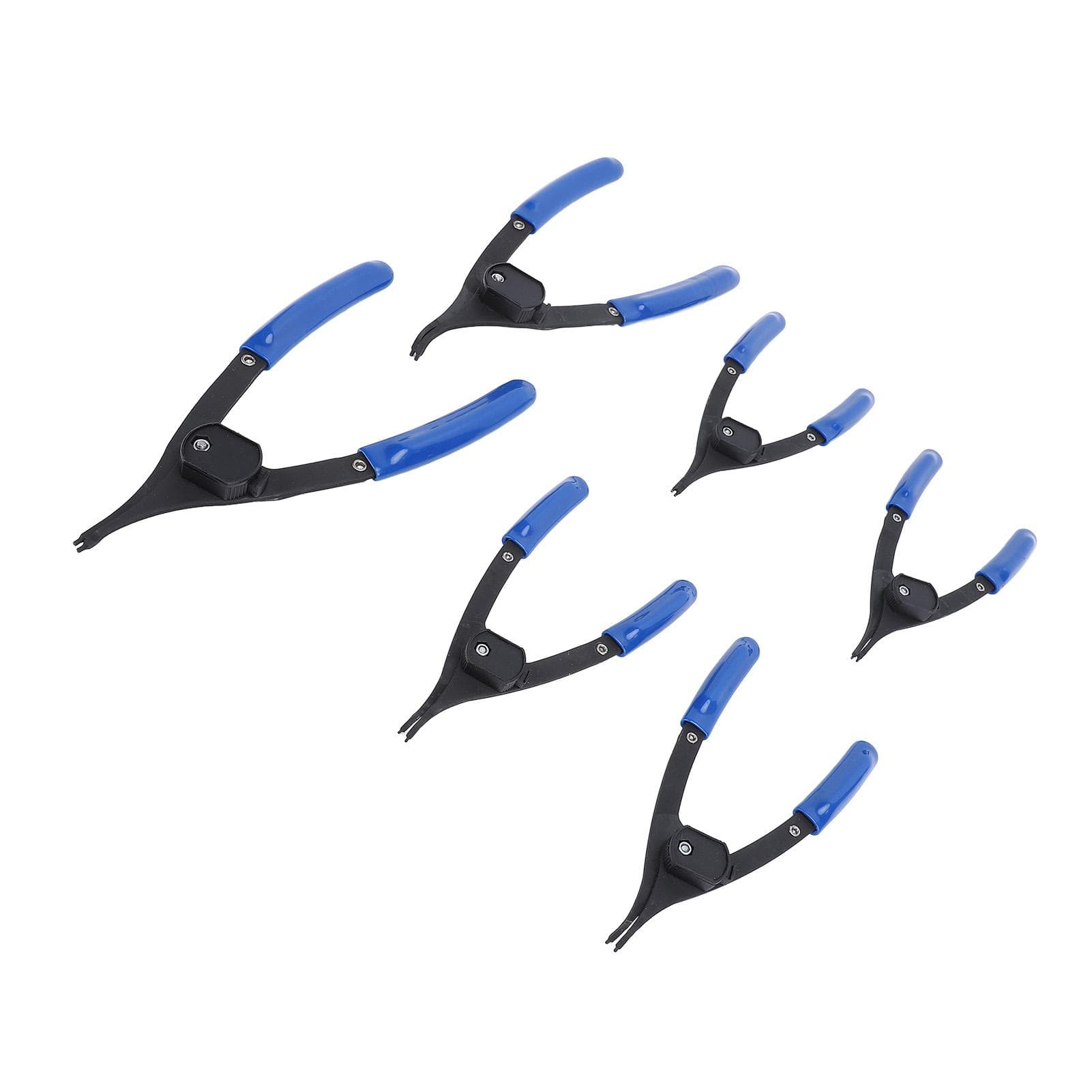 6PCS Snap Ring Pliers Set 6in 8in Metal Adjustable Internal External Retaining Ring Pliers for