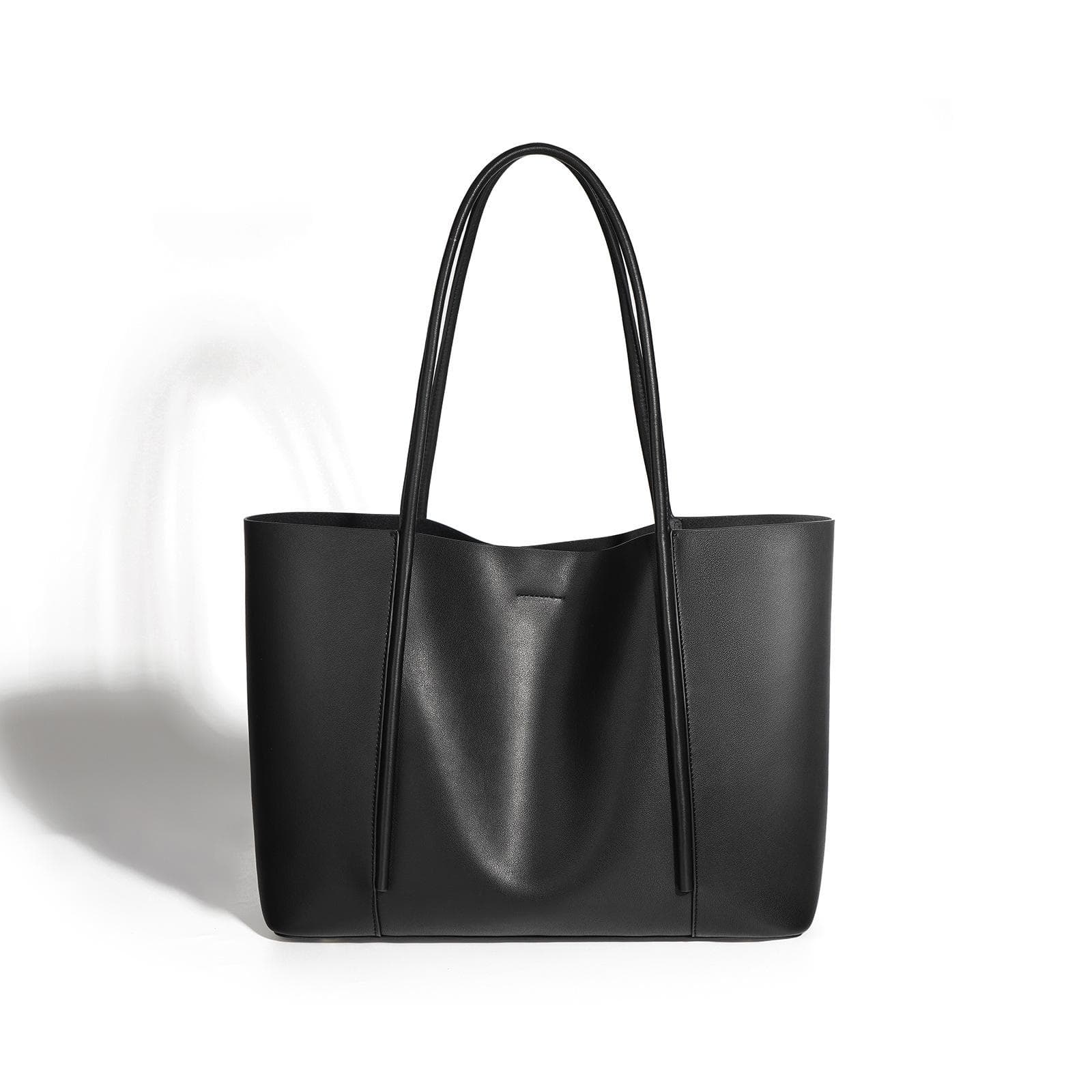 Niche Tote Foreskin Women's Bag, Large Capacity, Handbag, High-end Leather Commuter Armpit Shoulder Bag black