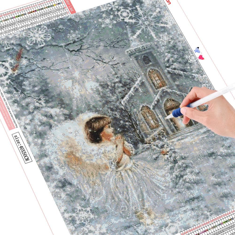 5D Diamond Painting Angel Full Round Drill Rhinestone Handcraft Kit Art Picture Lover Gift 20X30CM