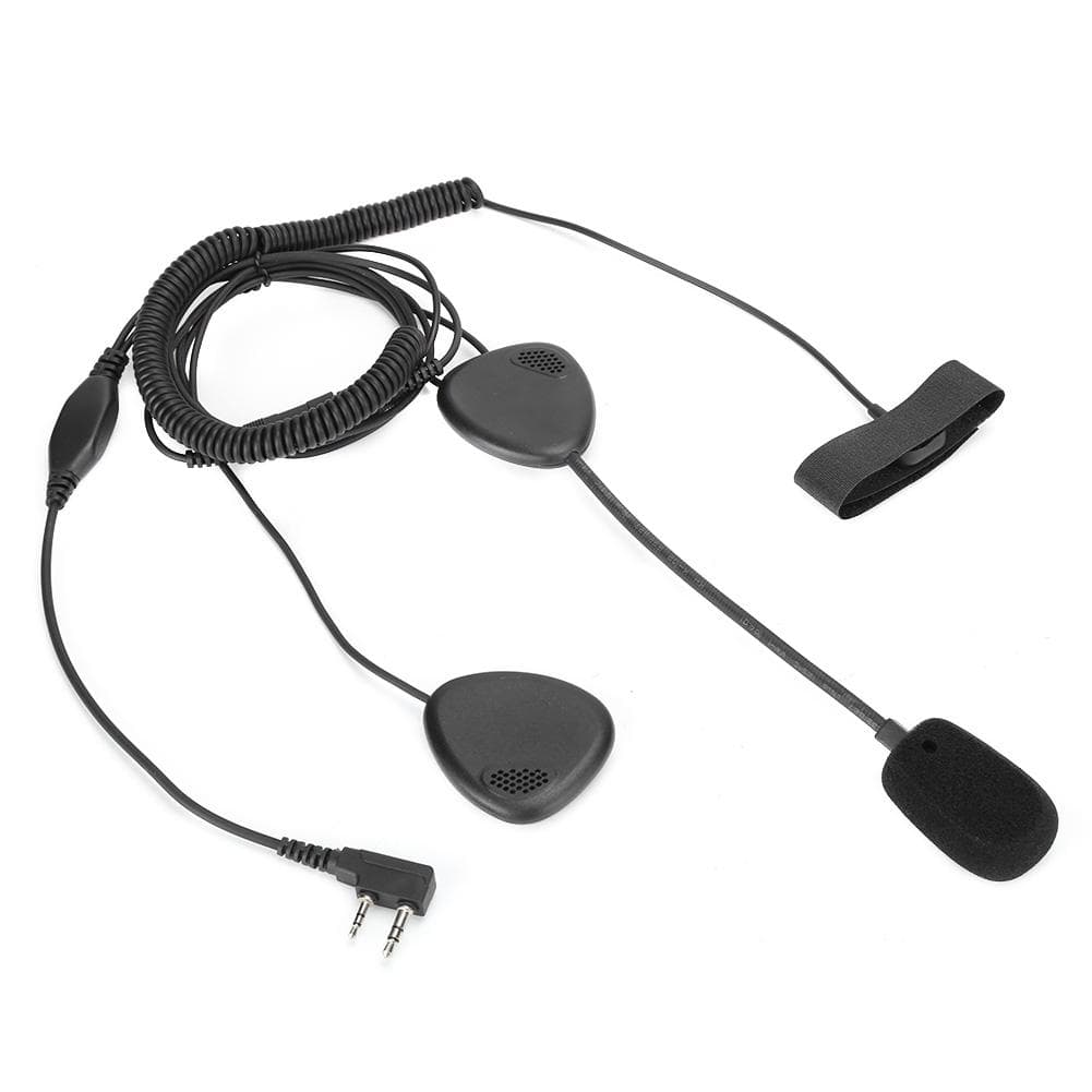 Motorcycle Headset Helmet Intercom Headphone PTT Universal Model K Interface