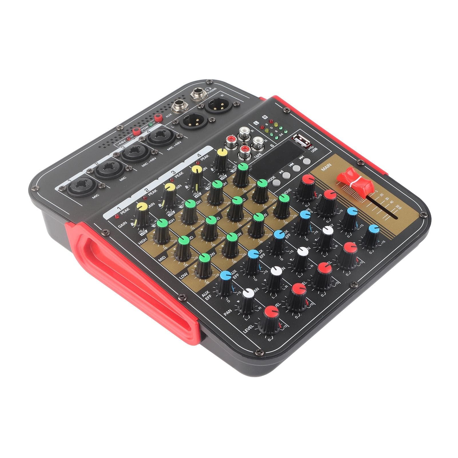 Mixing Console Professional Audio Mixer 4 Channel Digital DJ Controller