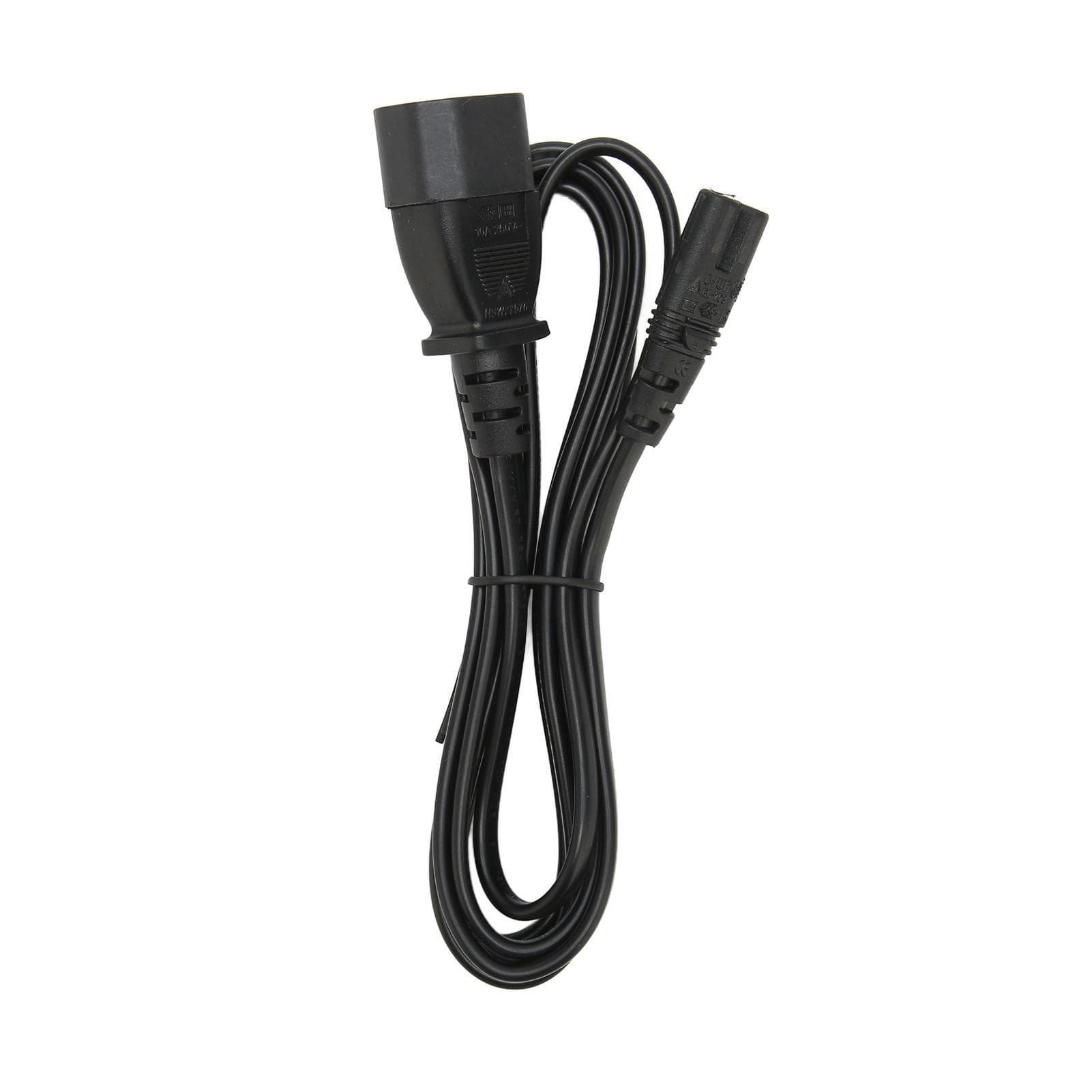 IEC320 C14 to C7 Cord Male to Female Power Adapter Cable for LCD Monitor Printer Digital Camera
