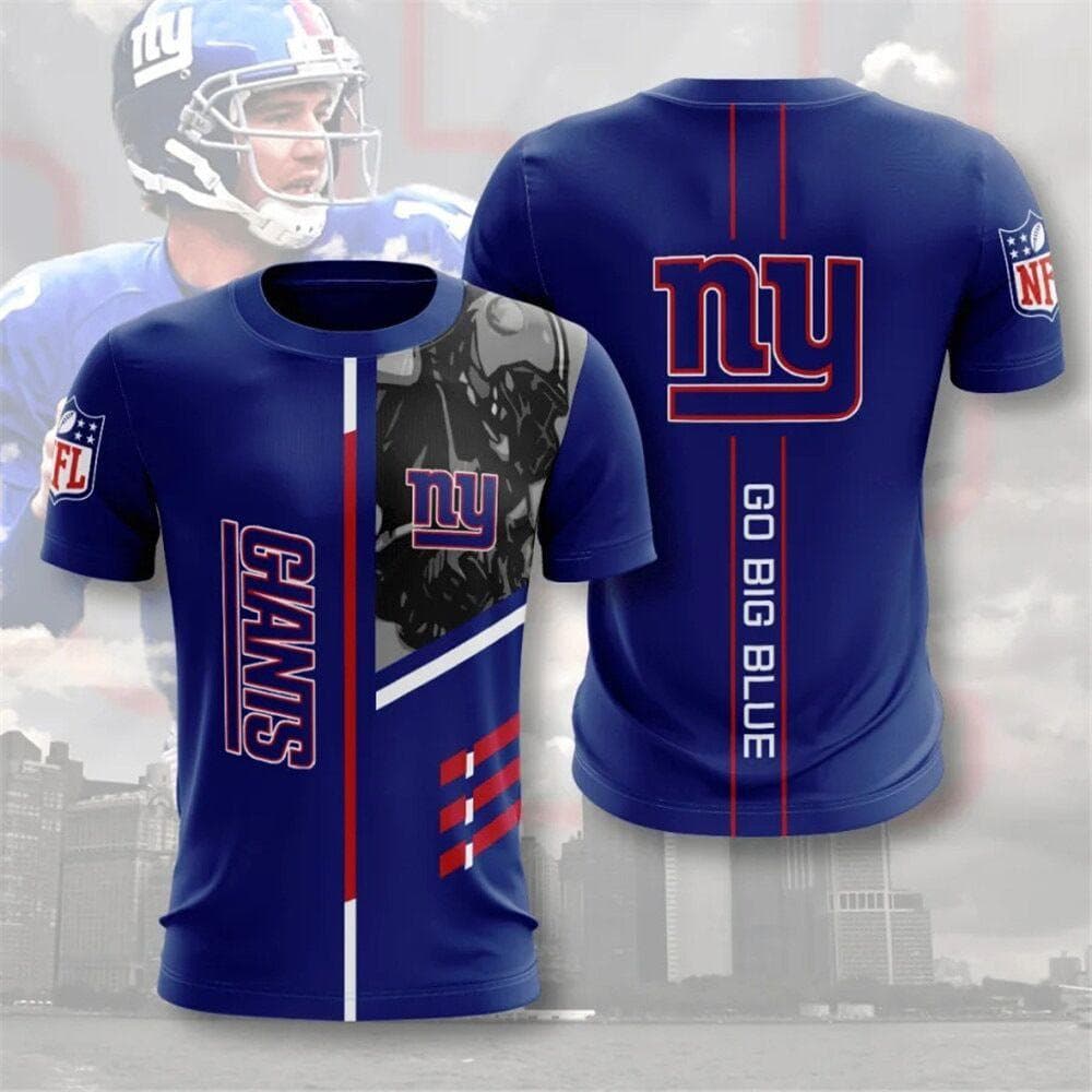 NFL Men's Football Shirt Sports Easy To Dry Short Sleeve 3D Digital Printed Team Needle Eye T-shirt L