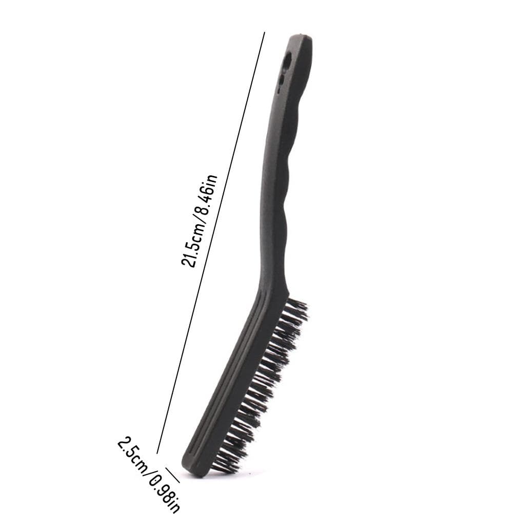 3PCSSet 9 Inch Wire Brush Scratch Brush Set Cleaning Welding Slag Rust and Dust for Car Use
