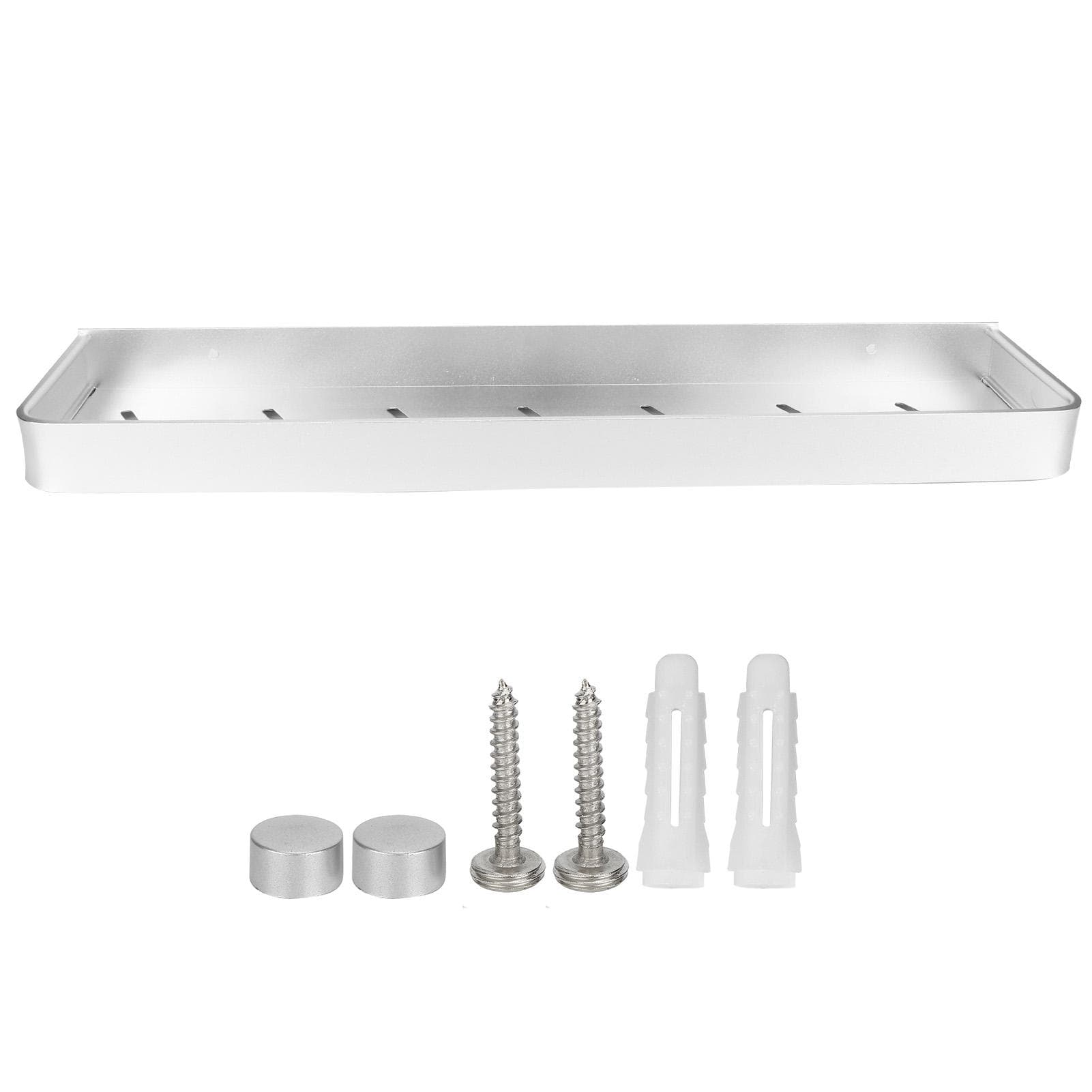 Bathroom Shelf Wall Mount Space Aluminium Shower Single Layer Shelf Shampoo Storage Rack50cm