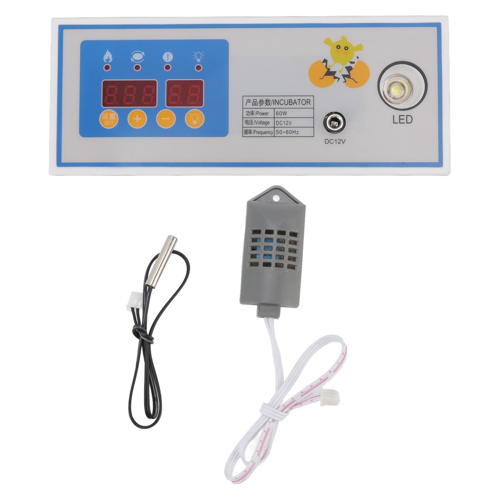 60W 12V Incubator Thermostat Plastic Automatic Incubator Temperature Controller for Mini Incubator