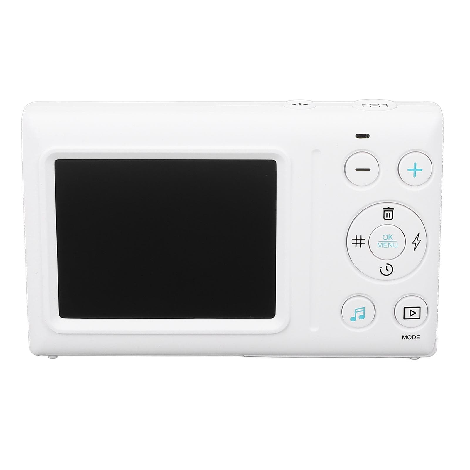4K 64MP Music Digital Camera Auto Focus Point and Shoot Camera with 18X Digital Zoom 2.4 Inch IPS