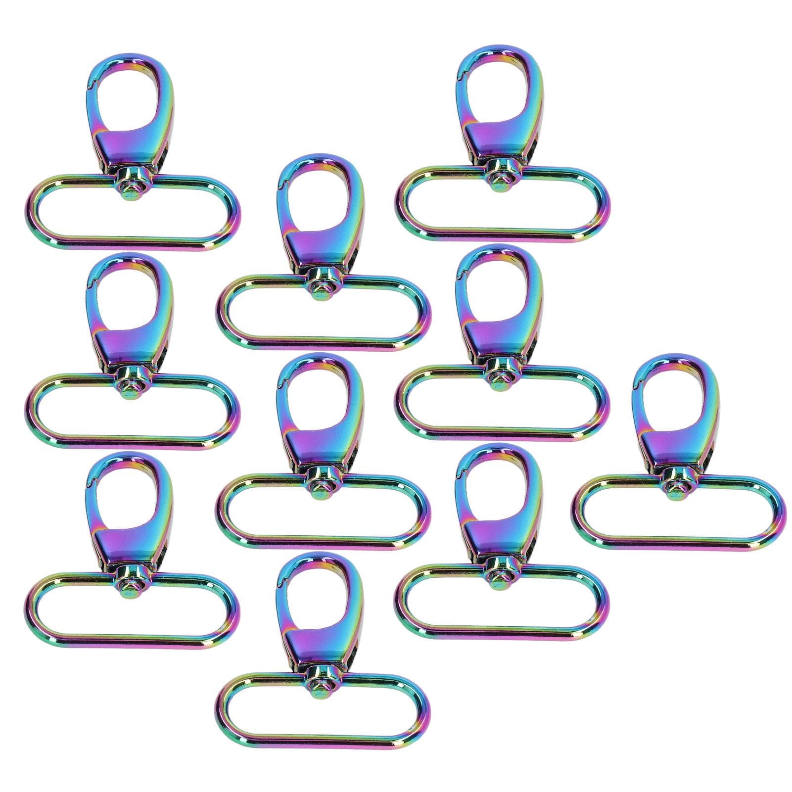 10Pcs Keychain Clasp 38mm Firm Rust Proof Bright Luster Simple Elegant Luggage Accessories