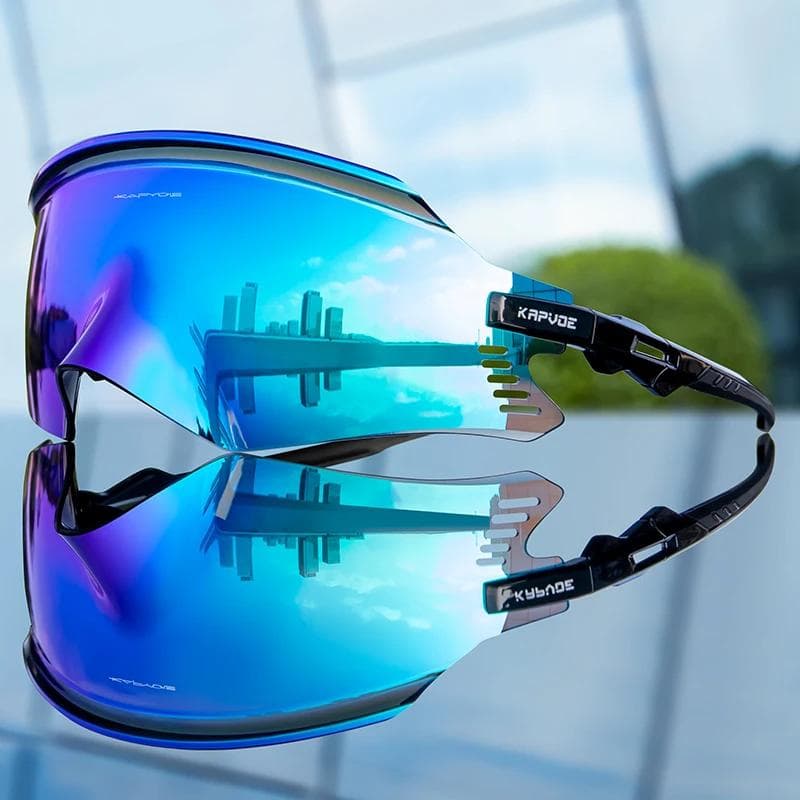 Kapvoe Cycling Sunglasses UV400 MTB Eyewear for Outdoor Sports Bike Goggles Men Women 1LENS