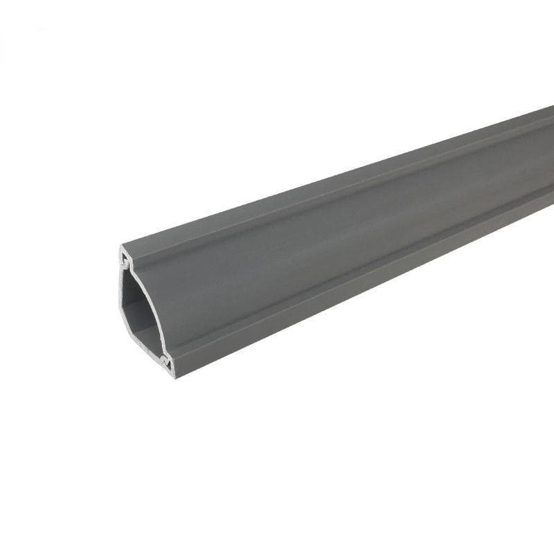 Self-Adhesive Triangle Trunking Surface Mounted PVC Decorative Right Angle Invisible Trunking 25*25mm【50cm*2pcs】 grey