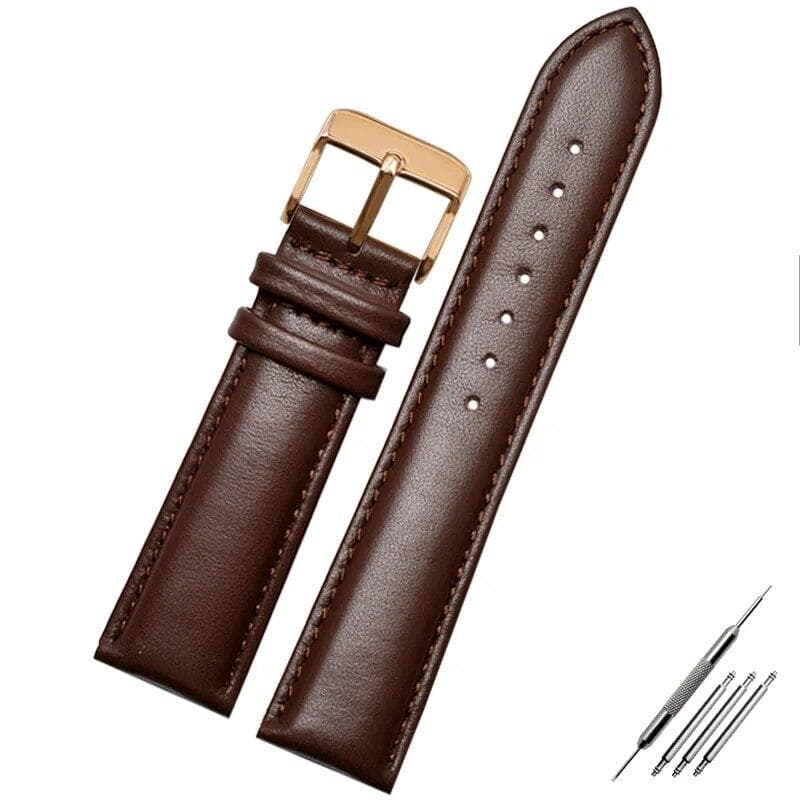 Genuine Leather Watch Strap for Armani Watch Band Ar0382 Ar2447 Ar1970 Men's and Women's Cowhide Watchband Bracelet 20 22mm 23mm